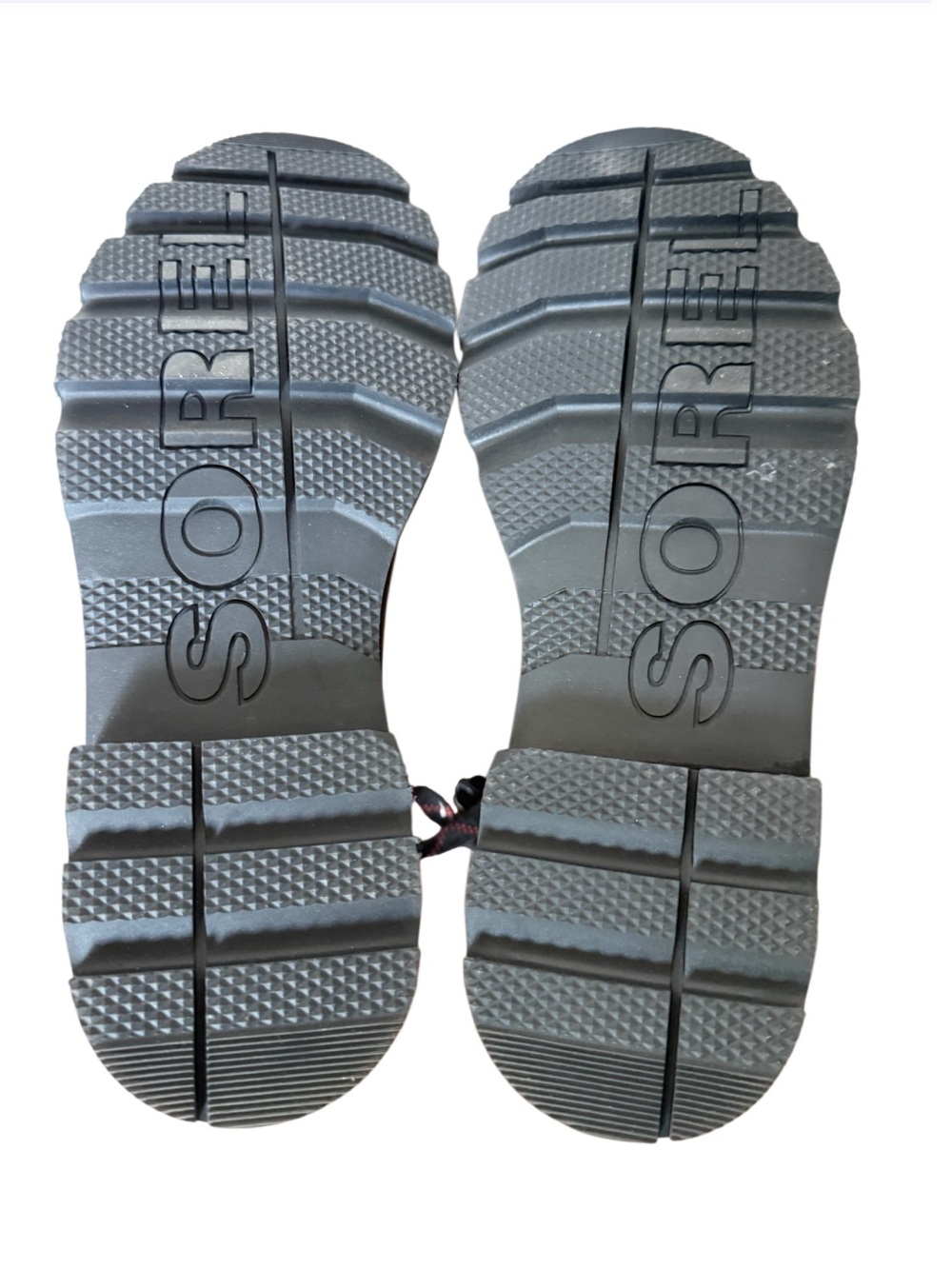 Sorel Lennox Waterproof Black Leather Hiking Boots with Red-Trim Laces-Size 10 - Picture 10 of 14